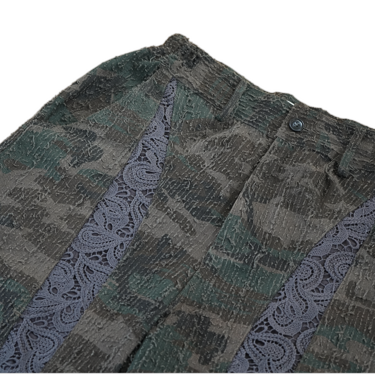 Distressed Dark Camo Shorts