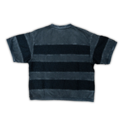 Striped Crochet Stone Wash Shirt