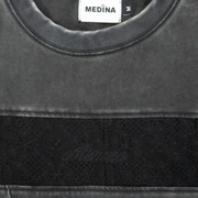 Striped Crochet Stone Wash Shirt