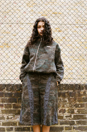 Distressed Dark Camo Shorts